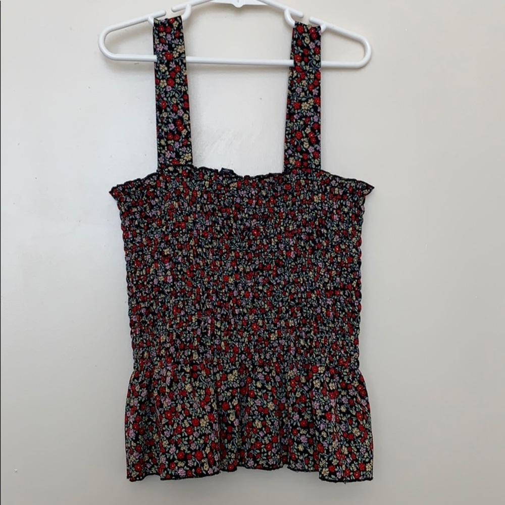 one clothing los angeles smocked thank top